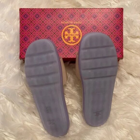 Tory Burch Sandals Bubble Slides Jelly Cloud Purple & Neon SZ 11 NEW WITH BOX! - Picture 9 of 11